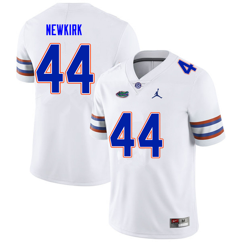 Men #44 Daquan Newkirk Florida Gators College Football Jerseys Sale-White